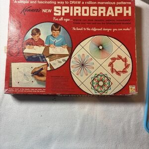 Kenner Spriograph #401 Vintage Set (missing 2) in Original Box & Blue Tray 1967